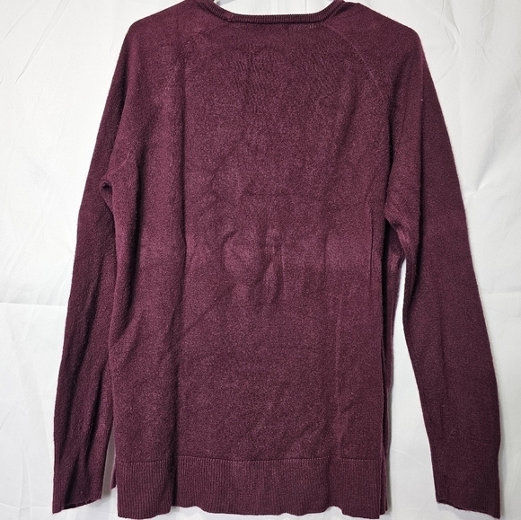 Sweet Romeo large crew neck burgundy sweater - Picture 2 of 3